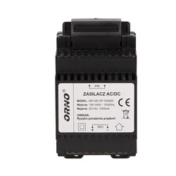 ZASILACZ NA SZYNĘ DIN 15VDC/1,5A DO ZESTAWU Z SERII ARX I CRUX ORNO ZASILACZ NA SZYNĘ DIN 15VDC/1,5A DO ZESTAWU Z SERII ARX I CRUX ORNO
