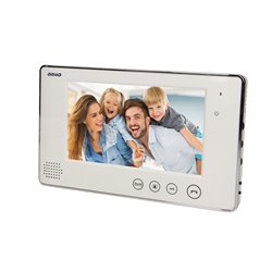 ZESTAW WIDEODOMOFONOWY BEZSŁUCHAWKOWY, KOLOR, LCD 7", Z SZYFRATOREM, NATYNKOWY, BIAŁY, CRUX ORNO ZESTAW WIDEODOMOFONOWY BEZSŁUCHAWKOWY, KOLOR, LCD 7", Z SZYFRATOREM, NATYNKOWY, BIAŁY, CRUX ORNO