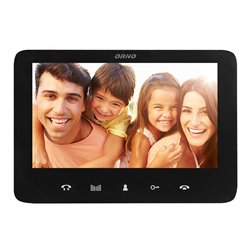 ZESTAW WIDEODOMOFONOWY, BEZSŁUCHAWKOWY, KOLOR, LCD 7", INTERKOM, Z SZYFRATOREM, NATYNKOWY, CZARNY, SCUTI ORNO ZESTAW WIDEODOMOFONOWY, BEZSŁUCHAWKOWY, KOLOR, LCD 7", INTERKOM, Z SZYFRATOREM, NATYNKOWY, CZARNY, SCUTI ORNO
