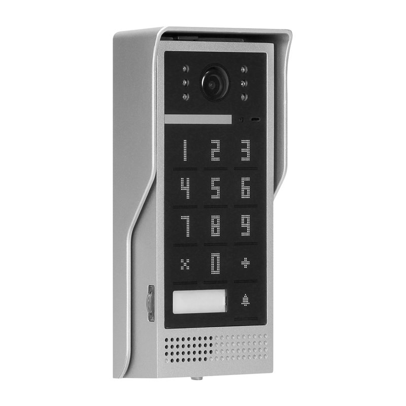 ZESTAW WIDEODOMOFONOWY, BEZSŁUCHAWKOWY, KOLOR, LCD 7", INTERKOM, Z SZYFRATOREM, NATYNKOWY, CZARNY, SCUTI ORNO ZESTAW WIDEODOMOFONOWY, BEZSŁUCHAWKOWY, KOLOR, LCD 7", INTERKOM, Z SZYFRATOREM, NATYNKOWY, CZARNY, SCUTI ORNO
