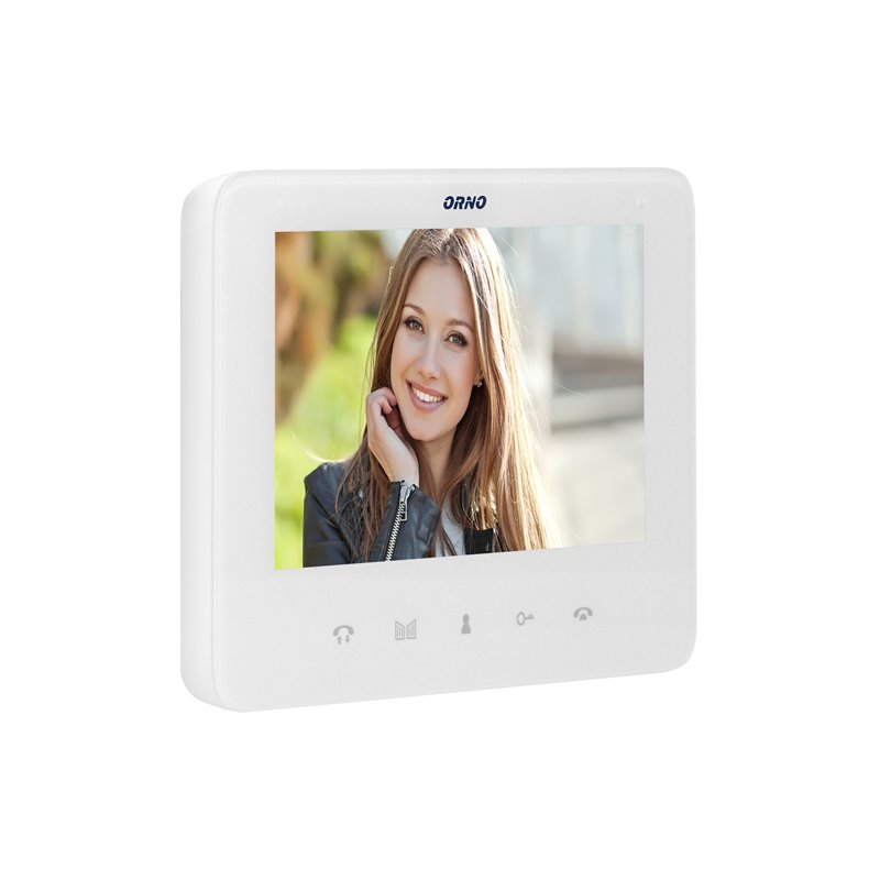 ZESTAW WIDEODOMOFONOWY, BEZSŁUCHAWKOWY, KOLOR, LCD 7", INTERKOM, Z SZYFRATOREM, NATYNKOWY, BIAŁY, SCUTI ORNO ZESTAW WIDEODOMOFONOWY, BEZSŁUCHAWKOWY, KOLOR, LCD 7", INTERKOM, Z SZYFRATOREM, NATYNKOWY, BIAŁY, SCUTI ORNO