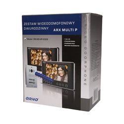 ZESTAW WIDEODOMOFONOWY 2-RODZINNY BEZSŁUCHAWKOWY, KOLOR, LCD 7", Z CZYTNIKIEM BRELOKÓW ZBLIŻENIOWYCH, PODTYNKOWY, ARX MULTI P OR ZESTAW WIDEODOMOFONOWY 2-RODZINNY BEZSŁUCHAWKOWY, KOLOR, LCD 7", Z CZYTNIKIEM BRELOKÓW ZBLIŻENIOWYCH, PODTYNKOWY, ARX MULTI P OR
