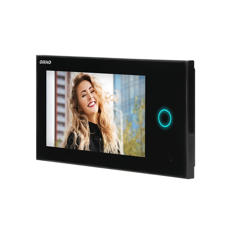 WIDEO MONITOR BEZSŁUCHAWKOWY, KOLOROWY, LCD 7", DOTYKOWY, WI-FI, DO ZESTAWU APPOS, OTWIERANIE BRAMY, CZARNY ORNO WIDEO MONITOR BEZSŁUCHAWKOWY, KOLOROWY, LCD 7", DOTYKOWY, WI-FI, DO ZESTAWU APPOS, OTWIERANIE BRAMY, CZARNY ORNO