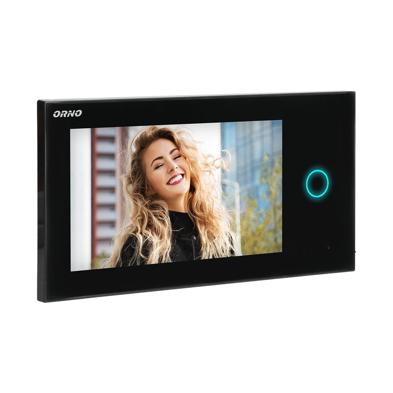 WIDEO MONITOR BEZSŁUCHAWKOWY, KOLOROWY, LCD 7", DOTYKOWY, WI-FI, DO ZESTAWU APPOS, OTWIERANIE BRAMY, CZARNY ORNO WIDEO MONITOR BEZSŁUCHAWKOWY, KOLOROWY, LCD 7", DOTYKOWY, WI-FI, DO ZESTAWU APPOS, OTWIERANIE BRAMY, CZARNY ORNO