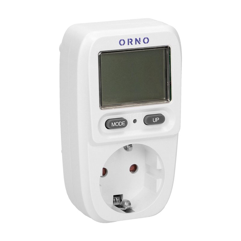 WATOMIERZ, KALKULATOR ENERGII Z WYŚWIETLACZEM LCD, WERSJA SCHUKO ORNO WATOMIERZ, KALKULATOR ENERGII Z WYŚWIETLACZEM LCD, WERSJA SCHUKO ORNO