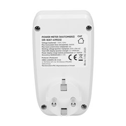 WATOMIERZ, KALKULATOR ENERGII Z WYŚWIETLACZEM LCD, WERSJA SCHUKO ORNO WATOMIERZ, KALKULATOR ENERGII Z WYŚWIETLACZEM LCD, WERSJA SCHUKO ORNO