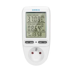 WATOMIERZ, KALKULATOR ENERGII Z WYŚWIETLACZEM LCD ORNO WATOMIERZ, KALKULATOR ENERGII Z WYŚWIETLACZEM LCD ORNO