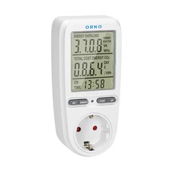 WATOMIERZ, KALKULATOR ENERGII Z WYŚWIETLACZEM LCD, WERSJA SCHUKO ORNO WATOMIERZ, KALKULATOR ENERGII Z WYŚWIETLACZEM LCD, WERSJA SCHUKO ORNO