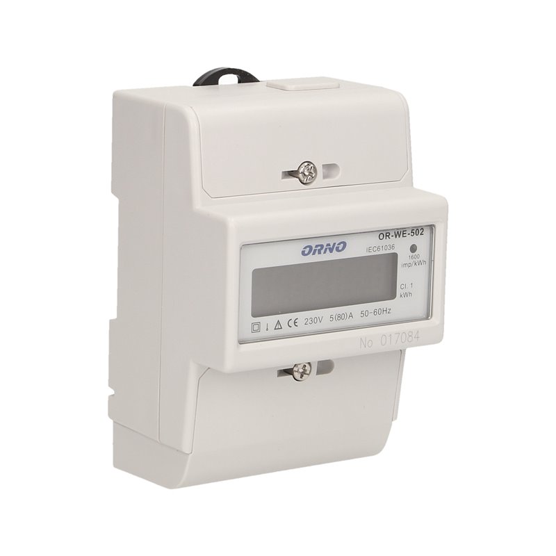 1-FAZOWY WSKAŹNIK ZUŻYCIA ENERGII ELEKTRYCZNEJ, 80A, 3 MODUŁY, DIN TH-35MM ORNO 1-FAZOWY WSKAŹNIK ZUŻYCIA ENERGII ELEKTRYCZNEJ, 80A, 3 MODUŁY, DIN TH-35MM ORNO