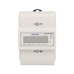 1-FAZOWY WSKAŹNIK ZUŻYCIA ENERGII ELEKTRYCZNEJ, 80A, 3 MODUŁY, DIN TH-35MM ORNO 1-FAZOWY WSKAŹNIK ZUŻYCIA ENERGII ELEKTRYCZNEJ, 80A, 3 MODUŁY, DIN TH-35MM ORNO