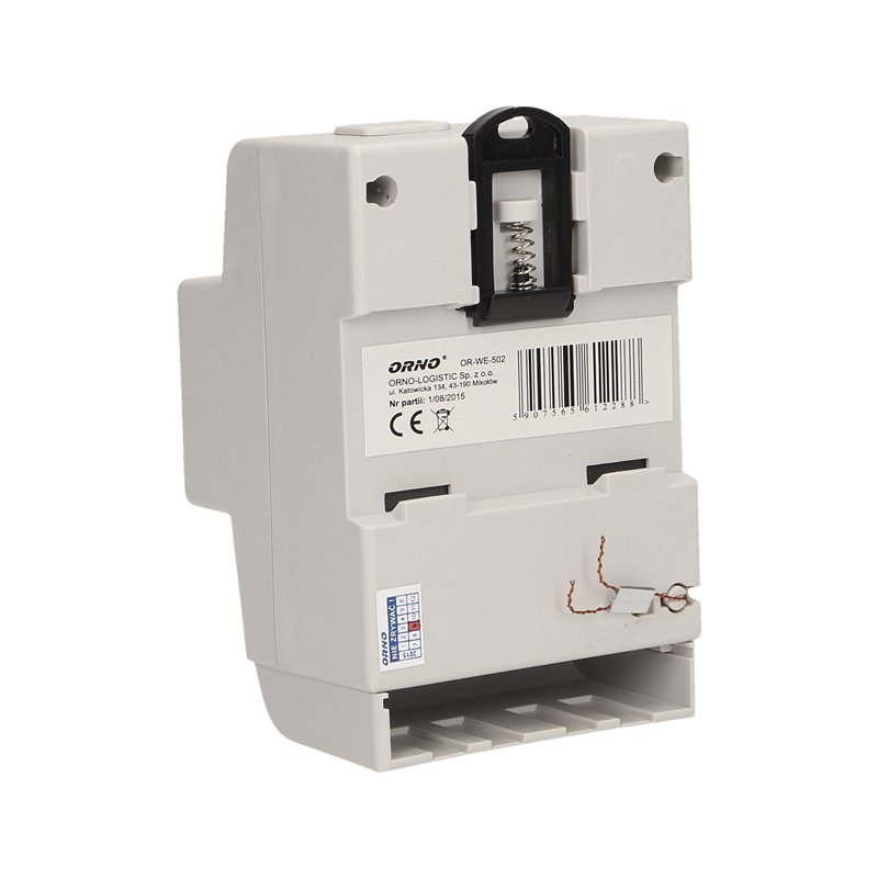 1-FAZOWY WSKAŹNIK ZUŻYCIA ENERGII ELEKTRYCZNEJ, 80A, 3 MODUŁY, DIN TH-35MM ORNO 1-FAZOWY WSKAŹNIK ZUŻYCIA ENERGII ELEKTRYCZNEJ, 80A, 3 MODUŁY, DIN TH-35MM ORNO