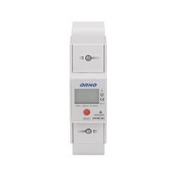 1-FAZOWY WSKAŹNIK ZUŻYCIA ENERGII ELEKTRYCZNEJ, 80A, DODATKOWY WSKAŹNIK, WYJŚCIE IMPULSOWE, PRZYCISK RESET, 2 MODUŁY, DIN TH-35M 1-FAZOWY WSKAŹNIK ZUŻYCIA ENERGII ELEKTRYCZNEJ, 80A, DODATKOWY WSKAŹNIK, WYJŚCIE IMPULSOWE, PRZYCISK RESET, 2 MODUŁY, DIN TH-35M