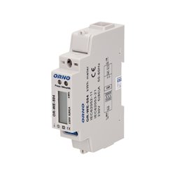 1-FAZOWY WSKAŹNIK ZUŻYCIA ENERGII ELEKTRYCZNEJ, 80A, PORT RS-485, 1 MODUŁ, DIN TH-35MM ORNO 1-FAZOWY WSKAŹNIK ZUŻYCIA ENERGII ELEKTRYCZNEJ, 80A, PORT RS-485, 1 MODUŁ, DIN TH-35MM ORNO