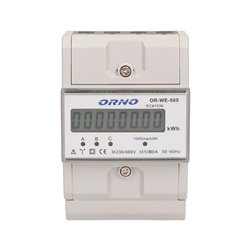 3-FAZOWY WSKAŹNIK ZUŻYCIA ENERGII ELEKTRYCZNEJ 80A ORNO 3-FAZOWY WSKAŹNIK ZUŻYCIA ENERGII ELEKTRYCZNEJ 80A ORNO