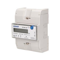 3-FAZOWY WSKAŹNIK ENERGII ELEKTRYCZNEJ, 120A, 5 MODUŁÓW, DIN TH-35MM, DODATKOWY PRZYCISK ORNO 3-FAZOWY WSKAŹNIK ENERGII ELEKTRYCZNEJ, 120A, 5 MODUŁÓW, DIN TH-35MM, DODATKOWY PRZYCISK ORNO