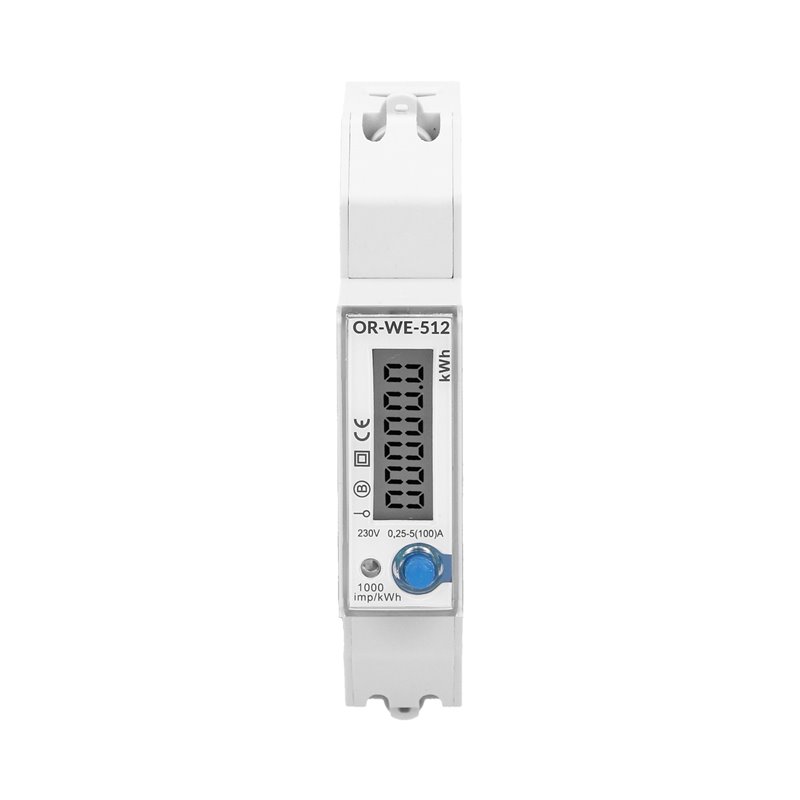 1-FAZOWY LICZNIK ENERGII ELEKTRYCZNEJ, 100A, MID, 1 MODUŁ, DIN TH-35MM ORNO 1-FAZOWY LICZNIK ENERGII ELEKTRYCZNEJ, 100A, MID, 1 MODUŁ, DIN TH-35MM ORNO