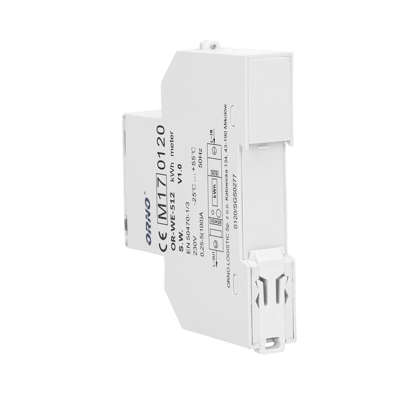 1-FAZOWY LICZNIK ENERGII ELEKTRYCZNEJ, 100A, MID, 1 MODUŁ, DIN TH-35MM ORNO 1-FAZOWY LICZNIK ENERGII ELEKTRYCZNEJ, 100A, MID, 1 MODUŁ, DIN TH-35MM ORNO