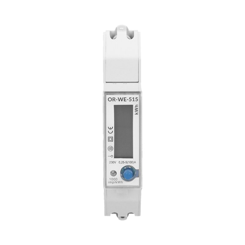 1-FAZOWY LICZNIK ENERGII ELEKTRYCZNEJ 100A, WIELOTARYFOWY, PORT RS-485, MID, 1 MODUŁ, DIN TH-35MM ORNO 1-FAZOWY LICZNIK ENERGII ELEKTRYCZNEJ 100A, WIELOTARYFOWY, PORT RS-485, MID, 1 MODUŁ, DIN TH-35MM ORNO