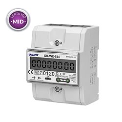 3-FAZOWY LICZNIK ENERGII ELEKTRYCZNEJ, 80A, PORT RS-485, MID, 4,5 MODUŁY, DIN TH-35MM ORNO 3-FAZOWY LICZNIK ENERGII ELEKTRYCZNEJ, 80A, PORT RS-485, MID, 4,5 MODUŁY, DIN TH-35MM ORNO