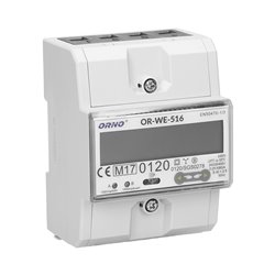 3-FAZOWY LICZNIK ENERGII ELEKTRYCZNEJ, 80A, PORT RS-485, MID, 4,5 MODUŁY, DIN TH-35MM ORNO 3-FAZOWY LICZNIK ENERGII ELEKTRYCZNEJ, 80A, PORT RS-485, MID, 4,5 MODUŁY, DIN TH-35MM ORNO