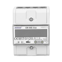 3-FAZOWY LICZNIK ENERGII ELEKTRYCZNEJ, 80A, PORT RS-485, MID, 4,5 MODUŁY, DIN TH-35MM ORNO 3-FAZOWY LICZNIK ENERGII ELEKTRYCZNEJ, 80A, PORT RS-485, MID, 4,5 MODUŁY, DIN TH-35MM ORNO
