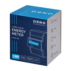 3-FAZOWY LICZNIK ENERGII ELEKTRYCZNEJ, 80A, MID, 4,5 MODUŁU, DIN TH-35MM ORNO 3-FAZOWY LICZNIK ENERGII ELEKTRYCZNEJ, 80A, MID, 4,5 MODUŁU, DIN TH-35MM ORNO
