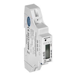 1-FAZOWY LICZNIK ENERGII ELEKTRYCZNEJ, 40A, MID, WYJŚCIE IMPULSOWE, PODŚWIETLENIE, 1 MODUŁ, DIN TH-35MM ORNO 1-FAZOWY LICZNIK ENERGII ELEKTRYCZNEJ, 40A, MID, WYJŚCIE IMPULSOWE, PODŚWIETLENIE, 1 MODUŁ, DIN TH-35MM ORNO