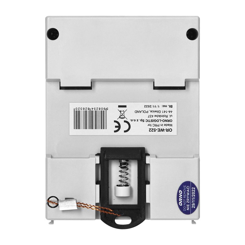 1-FAZOWY WSKAŹNIK ZUŻYCIA ENERGII ELEKTRYCZNEJ, 80A, 3 MODUŁY, DIN TH-35MM ORNO 1-FAZOWY WSKAŹNIK ZUŻYCIA ENERGII ELEKTRYCZNEJ, 80A, 3 MODUŁY, DIN TH-35MM ORNO