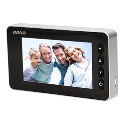 ELEKTRONICZNY WIZJER DO DRZWI 4,3" Z FUNKCJĄ NAGRYWANIA NA KARTĘ MICRO SD, CZUJNIKIEM RUCHU I MENU W 9 JĘZYKACH, BATERYJNY ORNO ELEKTRONICZNY WIZJER DO DRZWI 4,3" Z FUNKCJĄ NAGRYWANIA NA KARTĘ MICRO SD, CZUJNIKIEM RUCHU I MENU W 9 JĘZYKACH, BATERYJNY ORNO
