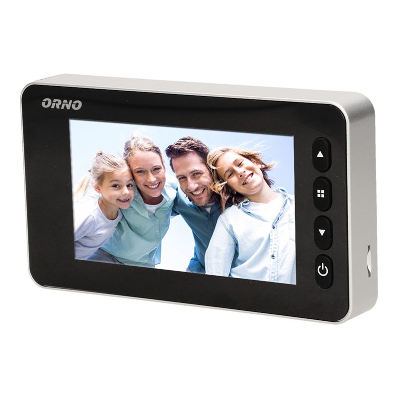 ELEKTRONICZNY WIZJER DO DRZWI 4,3" Z FUNKCJĄ NAGRYWANIA NA KARTĘ MICRO SD, CZUJNIKIEM RUCHU I MENU W 9 JĘZYKACH, BATERYJNY ORNO ELEKTRONICZNY WIZJER DO DRZWI 4,3" Z FUNKCJĄ NAGRYWANIA NA KARTĘ MICRO SD, CZUJNIKIEM RUCHU I MENU W 9 JĘZYKACH, BATERYJNY ORNO