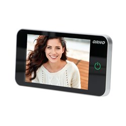 ELEKTRONICZNY WIZJER DO DRZWI 4", SZEROKOKĄTNY OBIEKTYW, BATERYJNY, SREBRNY ORNO ELEKTRONICZNY WIZJER DO DRZWI 4", SZEROKOKĄTNY OBIEKTYW, BATERYJNY, SREBRNY ORNO