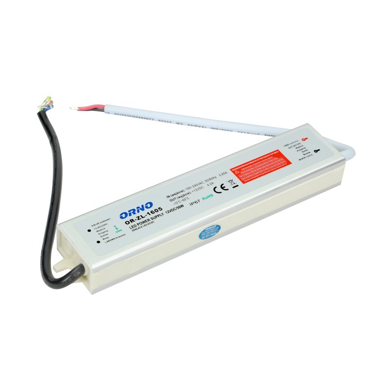 ZASILACZ DO LED 12VDC 50W, IP67 ORNO ZASILACZ DO LED 12VDC 50W, IP67 ORNO
