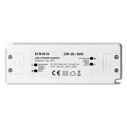 ZASILACZ DO LED 12VDC 30W, IP20 ORNO ZASILACZ DO LED 12VDC 30W, IP20 ORNO