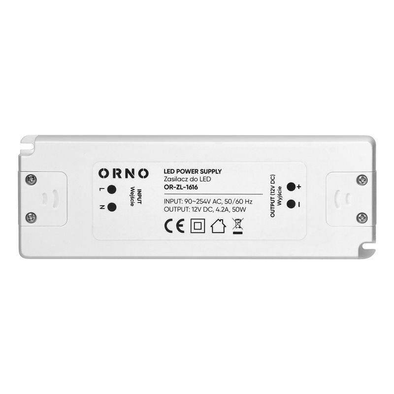 ZASILACZ DO LED 12VDC 50W, IP20 ORNO ZASILACZ DO LED 12VDC 50W, IP20 ORNO