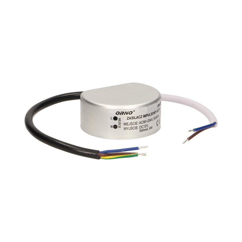 ZASILACZ DO LED DO PUSZKI 12VDC 5W, IP67 ORNO ZASILACZ DO LED DO PUSZKI 12VDC 5W, IP67 ORNO
