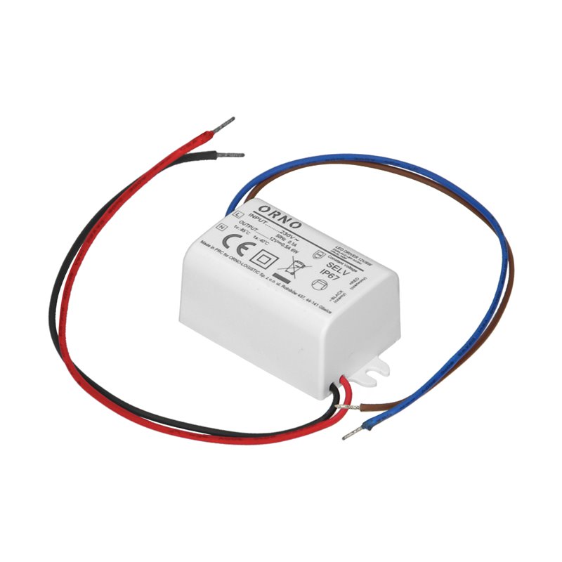 ZASILACZ MINI DO LED DO PUSZKI 12VDC 6W, IP67, 55/29,5/22MM ORNO