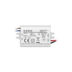 ZASILACZ MINI DO LED DO PUSZKI 12VDC 6W, IP67, 55/29,5/22MM ORNO ZASILACZ MINI DO LED DO PUSZKI 12VDC 6W, IP67, 55/29,5/22MM ORNO