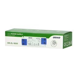 ZASILACZ PŁASKI DO LED 12VDC 15W, IP20 , WYSOKOŚĆ 16,5MM ORNO ZASILACZ PŁASKI DO LED 12VDC 15W, IP20 , WYSOKOŚĆ 16,5MM ORNO