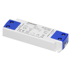 ZASILACZ PŁASKI DO LED 12VDC 15W, IP20 , WYSOKOŚĆ 16,5MM ORNO ZASILACZ PŁASKI DO LED 12VDC 15W, IP20 , WYSOKOŚĆ 16,5MM ORNO