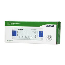 ZASILACZ PŁASKI DO LED 12VDC 30W, IP20, WYSOKOŚĆ 18MM ORNO ZASILACZ PŁASKI DO LED 12VDC 30W, IP20, WYSOKOŚĆ 18MM ORNO