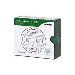 ZASILACZ DO LED DO PUSZKI 12VDC 10W, IP67 ORNO ZASILACZ DO LED DO PUSZKI 12VDC 10W, IP67 ORNO