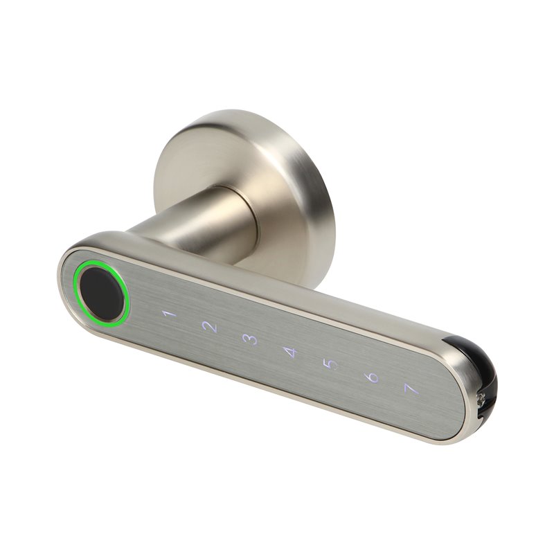 KLAMKA SZYFROWA Z KLAWIATURĄ DOTYKOWĄ I FUNKCJĄ SMART - CZYTNIK LINII PAPILARNYCH, BLUETOOTH 4.0, NIKIEL ORNO KLAMKA SZYFROWA Z KLAWIATURĄ DOTYKOWĄ I FUNKCJĄ SMART - CZYTNIK LINII PAPILARNYCH, BLUETOOTH 4.0, NIKIEL ORNO