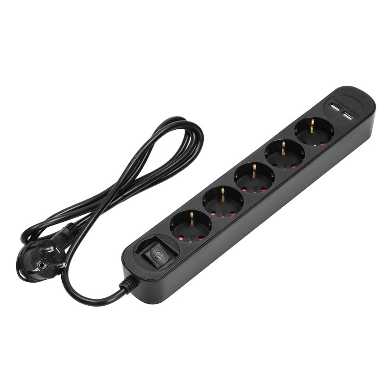 LISTWA PRZECIWPRZEPIĘCIOWA, 5 GNIAZD 2P+Z (SCHUKO), KABEL 3X1,5MM2, DŁUGOŚĆ 1,5M, Z WYŁĄCZNIKIEM PODŚWIETLANYM DWUTOROWYM, 16A, LISTWA PRZECIWPRZEPIĘCIOWA, 5 GNIAZD 2P+Z (SCHUKO), KABEL 3X1,5MM2, DŁUGOŚĆ 1,5M, Z WYŁĄCZNIKIEM PODŚWIETLANYM DWUTOROWYM, 16A,