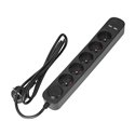 LISTWA PRZECIWPRZEPIĘCIOWA, 5 GNIAZD 2P+Z, KABEL 1,5M, Z PRZYCISKIEM PODŚWIETLANYM DWUTOROWYM, OCHRONNIKIEM PRZECIWPRZEPIĘCIOWYM LISTWA PRZECIWPRZEPIĘCIOWA, 5 GNIAZD 2P+Z, KABEL 1,5M, Z PRZYCISKIEM PODŚWIETLANYM DWUTOROWYM, OCHRONNIKIEM PRZECIWPRZEPIĘCIOWYM