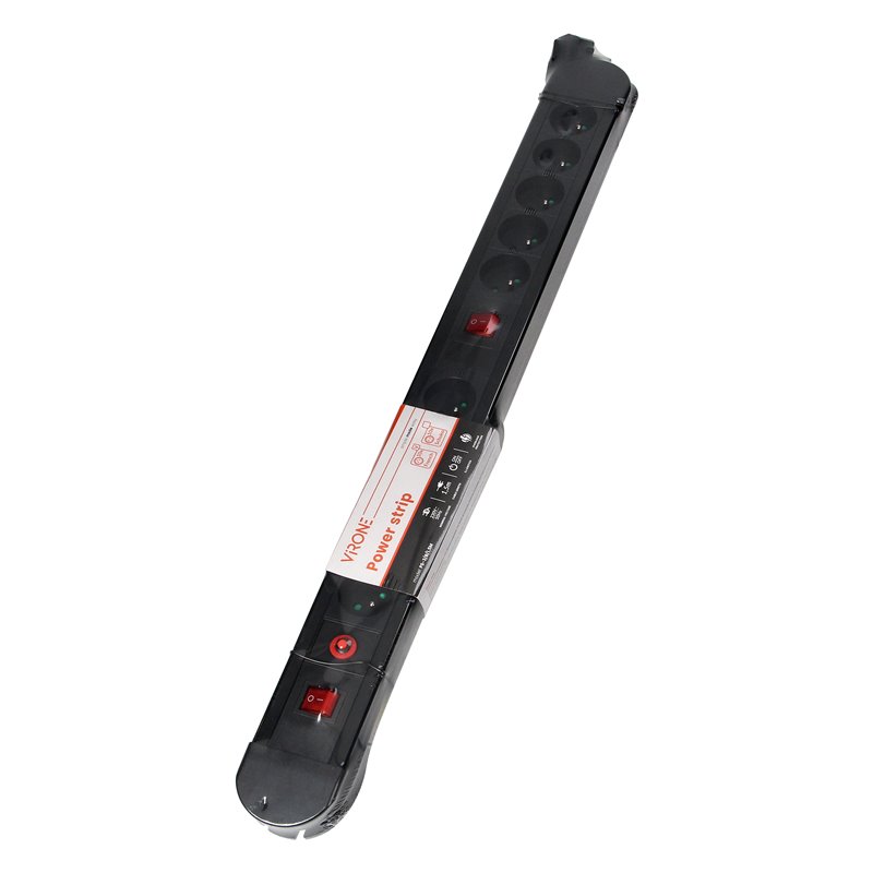 LISTWA ZASILAJĄCA, 10 GNIAZD 2P+Z, KABEL 3X1,5MM2, DŁUGOŚĆ 1,5M, 2XWYŁĄCZNIK PODŚWIETLANY DWUTOROWY, WYŁĄCZNIK TERMICZNY. 16A/2 LISTWA ZASILAJĄCA, 10 GNIAZD 2P+Z, KABEL 3X1,5MM2, DŁUGOŚĆ 1,5M, 2XWYŁĄCZNIK PODŚWIETLANY DWUTOROWY, WYŁĄCZNIK TERMICZNY. 16A/2