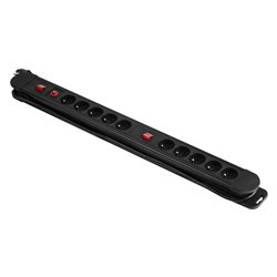 LISTWA ZASILAJĄCA, 10 GNIAZD 2P+Z, KABEL 3X1,5MM2, DŁUGOŚĆ 1,5M, 2XWYŁĄCZNIK PODŚWIETLANY DWUTOROWY, WYŁĄCZNIK TERMICZNY. 16A/2 LISTWA ZASILAJĄCA, 10 GNIAZD 2P+Z, KABEL 3X1,5MM2, DŁUGOŚĆ 1,5M, 2XWYŁĄCZNIK PODŚWIETLANY DWUTOROWY, WYŁĄCZNIK TERMICZNY. 16A/2