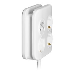 KWADRATOWA LISTWA ZASILAJĄCA Z ŁADOWARKĄ USB 3X2P+Z (SCHUKO), 2XUSB-A, KABEL 3X1,5MM2, 1,4M ORNO KWADRATOWA LISTWA ZASILAJĄCA Z ŁADOWARKĄ USB 3X2P+Z (SCHUKO), 2XUSB-A, KABEL 3X1,5MM2, 1,4M ORNO