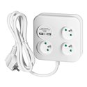 KWADRATOWA LISTWA ZASILAJĄCA Z ŁADOWARKĄ USB 3X2P+Z, 2XUSB-A, KABEL 3X1,0MM2, 1,4M ORNO KWADRATOWA LISTWA ZASILAJĄCA Z ŁADOWARKĄ USB 3X2P+Z, 2XUSB-A, KABEL 3X1,0MM2, 1,4M ORNO