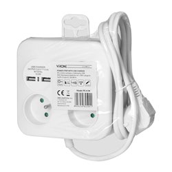 KWADRATOWA LISTWA ZASILAJĄCA Z ŁADOWARKĄ USB 3X2P+Z, 2XUSB-A, KABEL 3X1,0MM2, 1,4M ORNO KWADRATOWA LISTWA ZASILAJĄCA Z ŁADOWARKĄ USB 3X2P+Z, 2XUSB-A, KABEL 3X1,0MM2, 1,4M ORNO