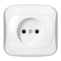 GNIAZDO POJEDYNCZE P/T 2P 16A, 250V, ATUT, BIAŁY ORNO GNIAZDO POJEDYNCZE P/T 2P 16A, 250V, ATUT, BIAŁY ORNO